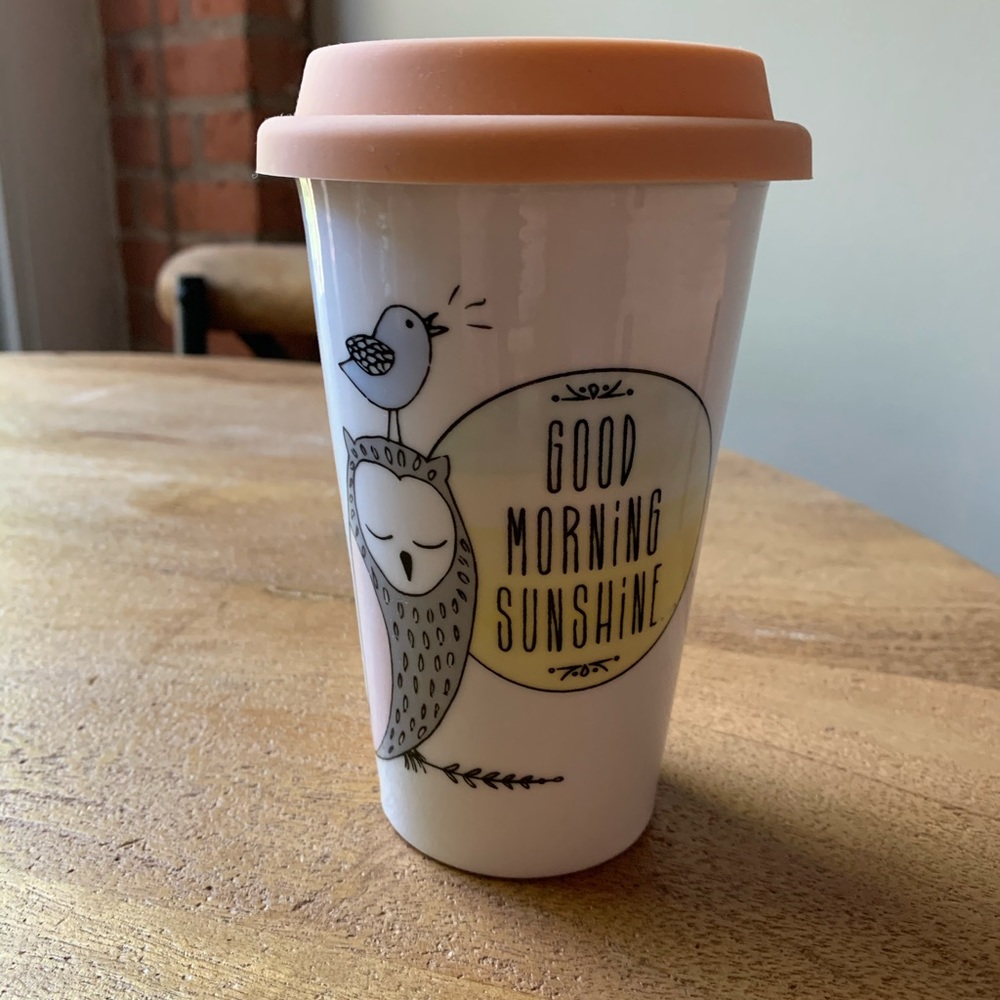 Owl Ceramic Travel Mug